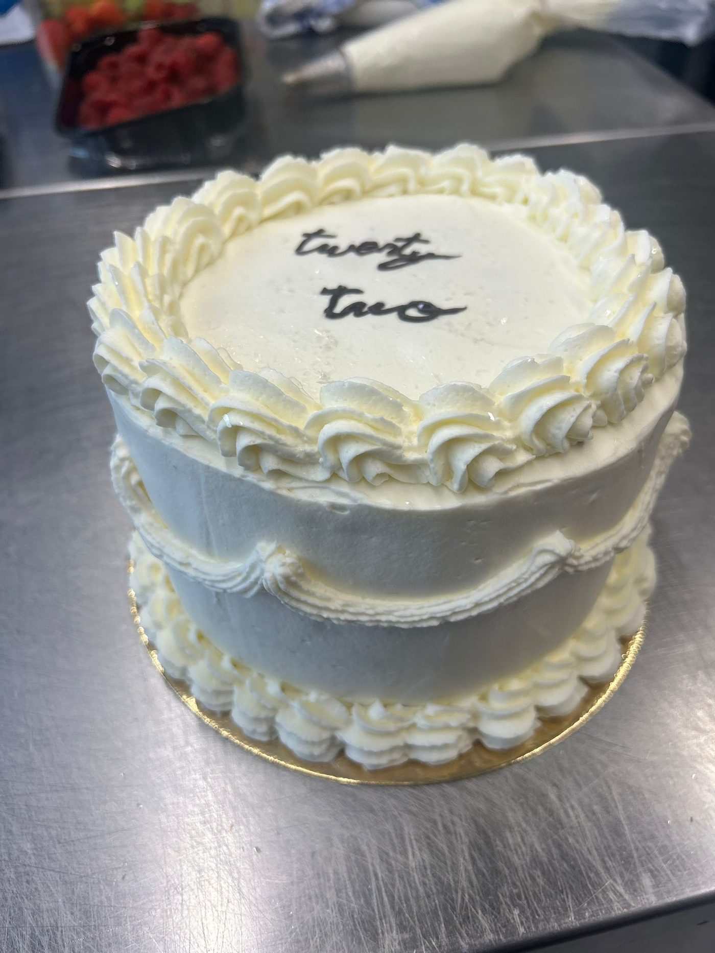 Layer cake blanc 'twenty two'