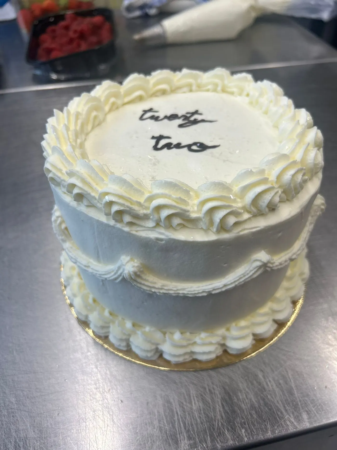Layer cake blanc 'twenty two'