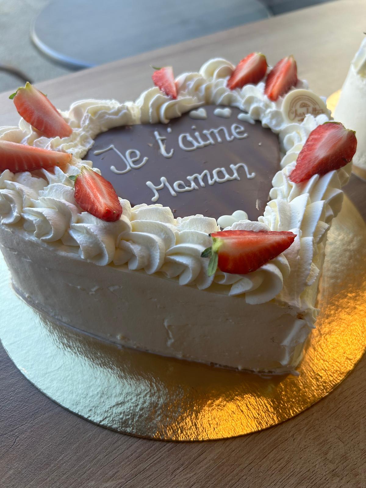 Cœur caramel « Auguri Mamma »
