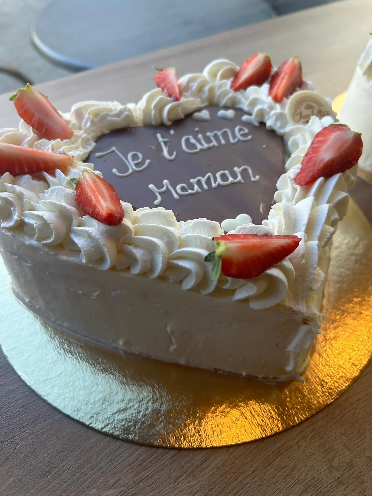 Cœur caramel « Auguri Mamma »