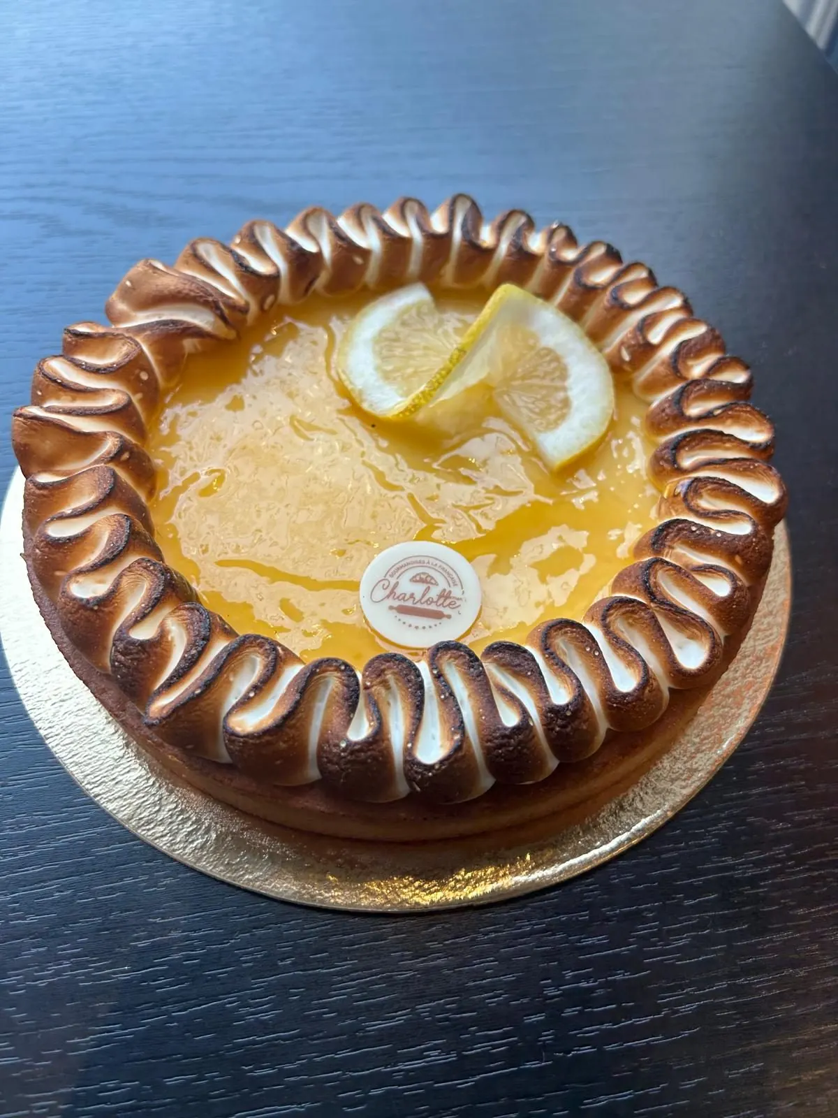 Tarte aux agrumes meringuée